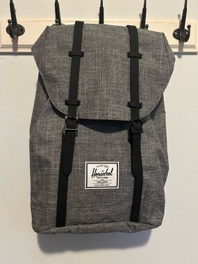 Herschel Supply Company Gray Heather Backpack with Black Straps